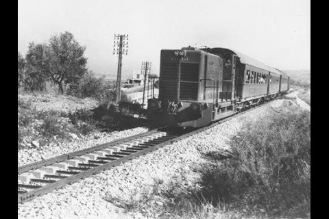 Archive photo of the Taurus Express north of Beirut in the early 1960s.